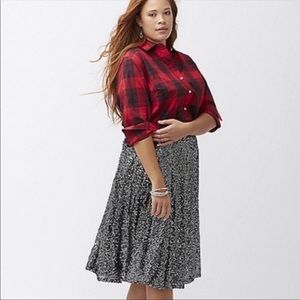 Silver sparkle skirt